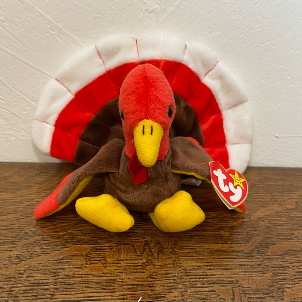 TY GOBBLES TURKEY 90s TOY COLLECTIBLE BEANIE BABY